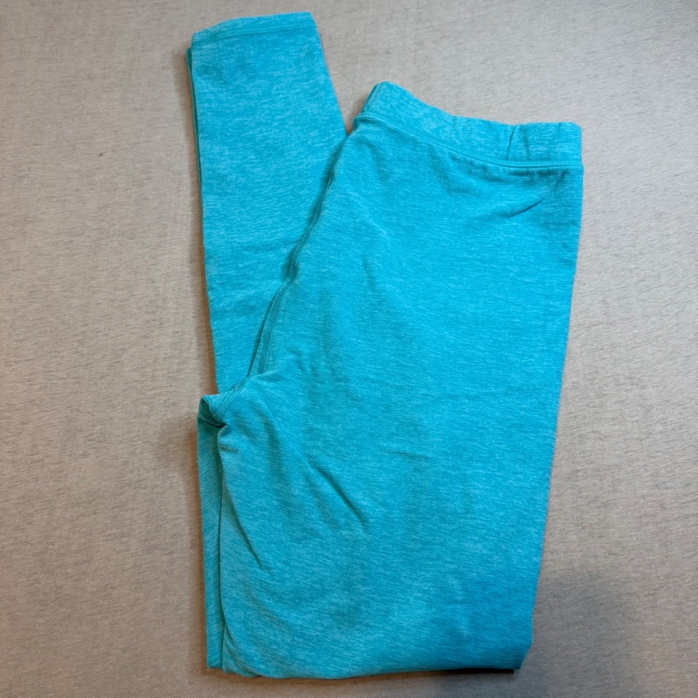 Alo Yoga Alosoft High Waisted Leggings Heather Blue Size L Activewear